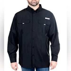 HABIT Men's Fourche Mountain Long Sleeve River Guide Fishing Shirt Sz XL💚